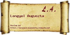 Lengyel Auguszta névjegykártya